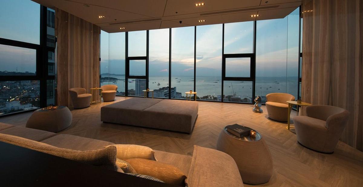 70Sqm 2 Bed - 2 Bath - Penthouse Condo The Base Central Pattaya 595 Buitenkant foto